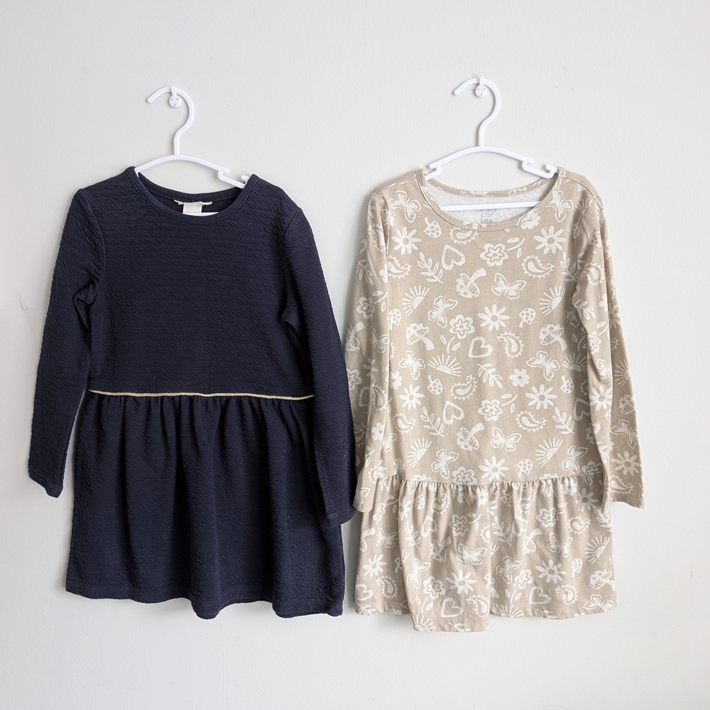 Navy and Cream Dresses